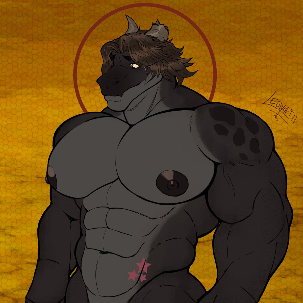 Some only see 🔥, others feel too much, but if you're going to stare, at least have a good reason. 😾 Commission made for <a href="/JuanDrakon/">Juan Drakon</a>