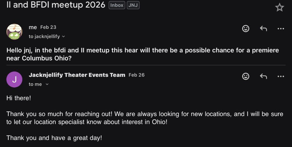 BFDI x Inanimate Insanity 2026 Tour Updates tweet media