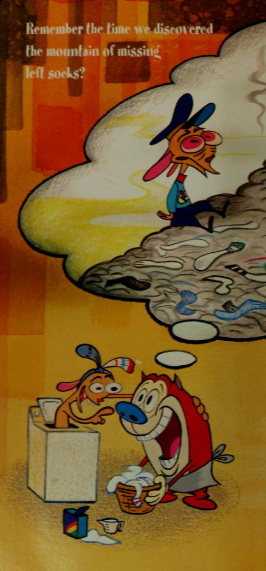 radiodormouse's tweet image. Pat the Stimpy, a touch-and-smell book, was illustrated by one of The Ren &amp;amp; Stimpy Show's core artists: Chris Reccardi! The show was such a creative revolution that often even tie-ins were crafted by staff, preserving the show’s auteur spirit. #AnimationHistory #RenAndStimpy