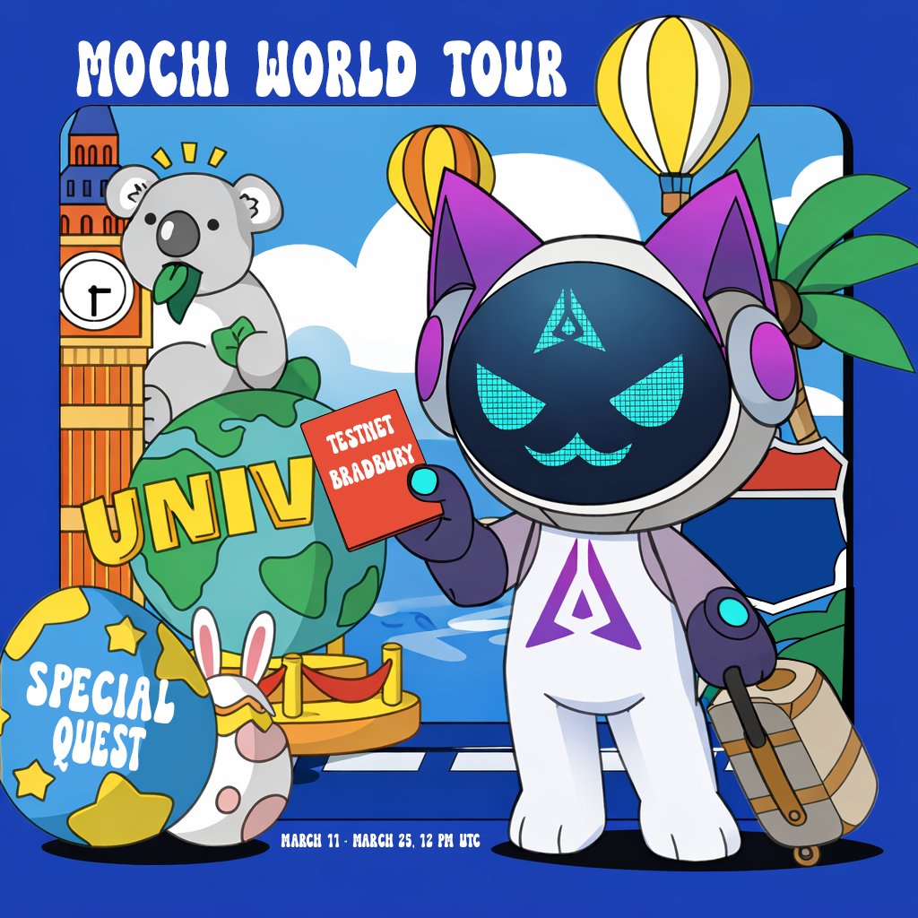 Mochi is in my city for TestnetBradbury
Helping GenLayer prepare for a new era of intelligence and now it’s your turn to show how Mochi is powering your city

How to Participate
- Pick your spot
A landmark, street, café, workspace, rooftop, museum, beach anywhere that represents