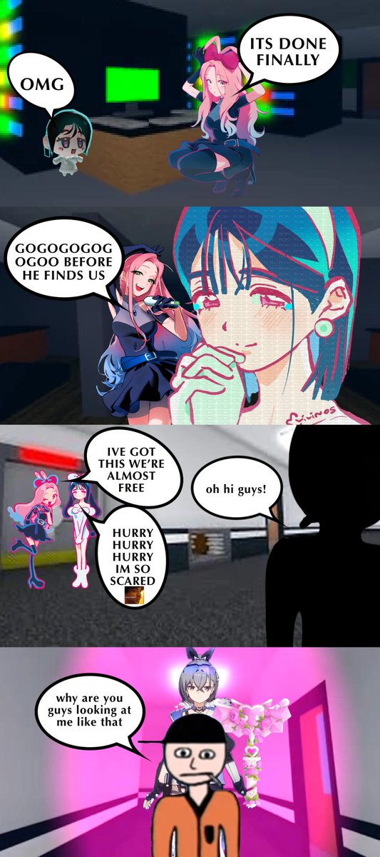 dedenneenjoyer's tweet photo. those shitpost comics but its self inserts of me my wife and our friends https://t.co/xKwkpVSWpF