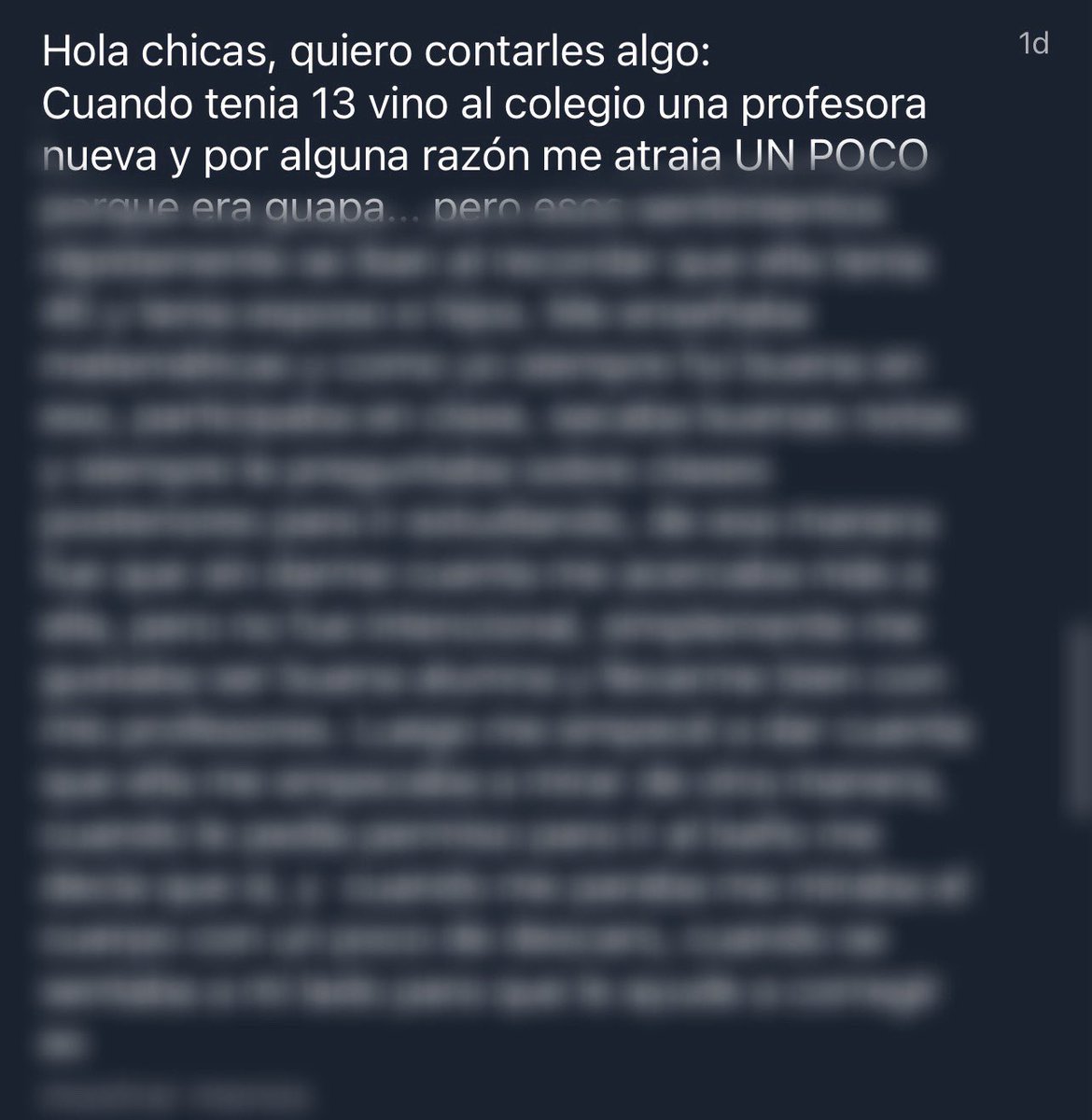 cclesbicas's tweet photo. hola, por respeto a ti no subiré el resto de la historia, no hay manera suave de decir esto, pero, sufriste abuso sexual de parte de una mujer pedófila, NO es normal que una adulta se fije en una niña preadolescente, los actos que realizó esta persona son denunciables, porque si lo hizo contigo es porque hay más víctimas, no te sientas mal por extrañarla, fuiste una víctima, espero y puedas conseguir ayuda profesional y si es posible contárselo a tus padres cuando estés lista.