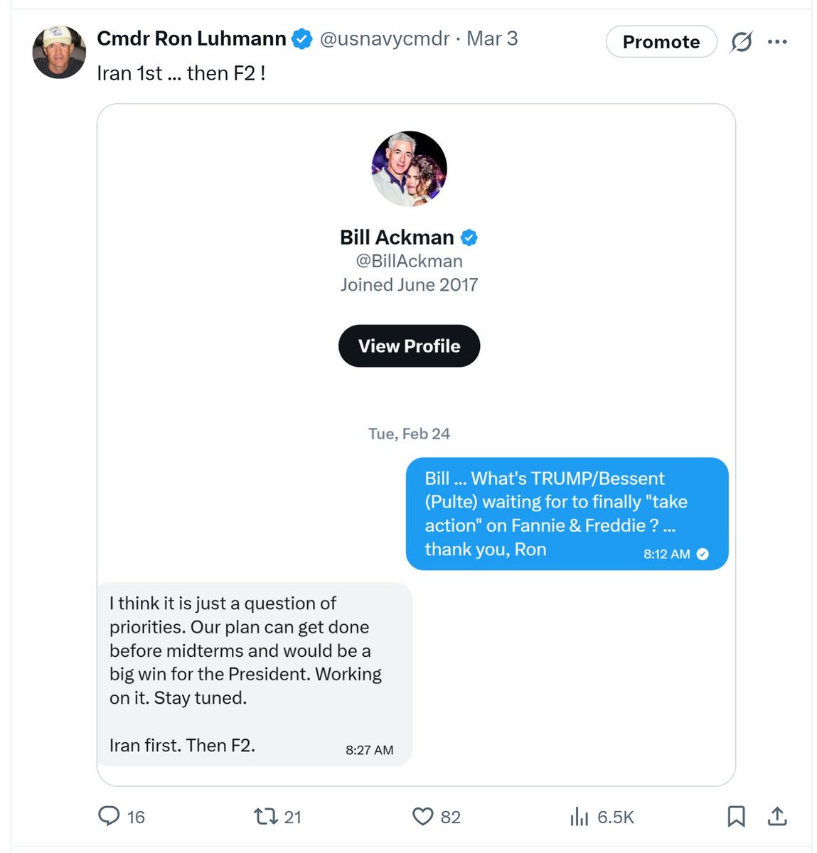 <a href="/BrnovichMel/">Mel Brnovich</a> I post all GSE relevant news both Good &amp; Bad daily ... jus read my X ... I'm just as frustrated as everybody 🫡
