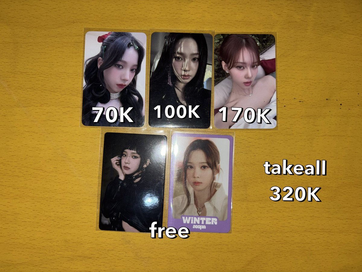 568O72's tweet photo. wts - aespa nct 127
🏠 jaktim, ina

→ prefer take all but can each 
→ exc fee packing dan admin oren
→ keep with dp
→ not for sensitive/wasting time buyer

wts photocard karina winter album walk 

#zonauang #zonasbt https://t.co/QDWv6g2VDP