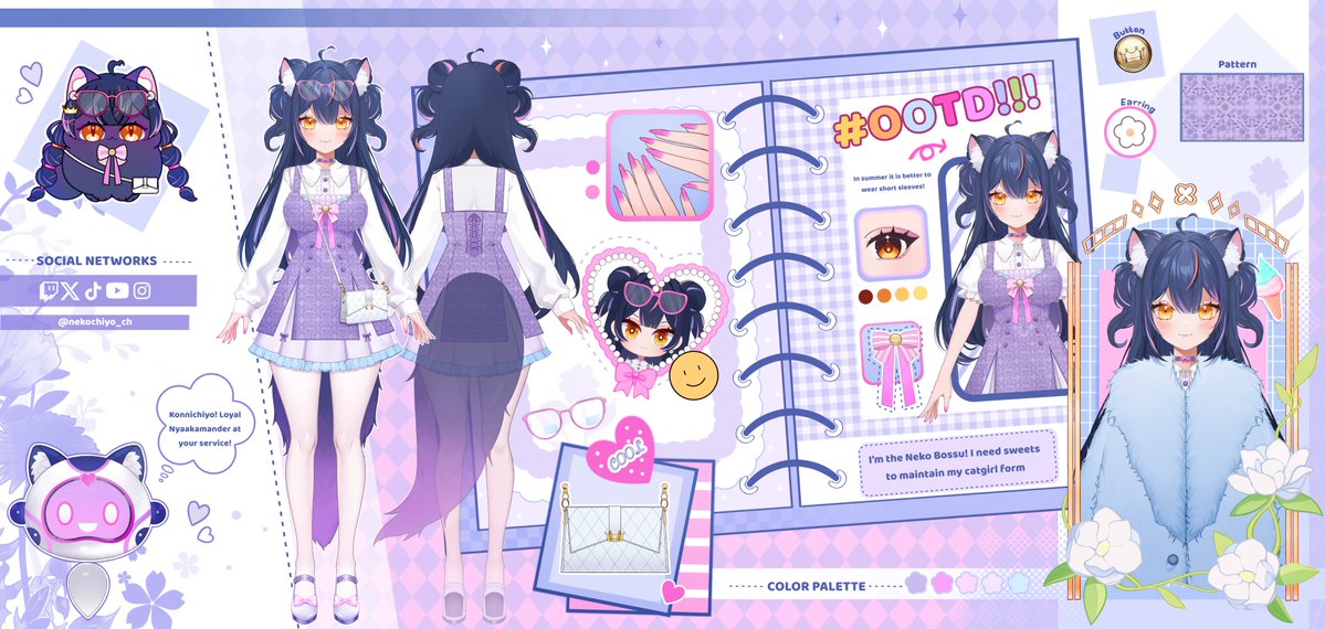 Neko Chiyo🐱🍭| Outfit Debut March 28 tweet media