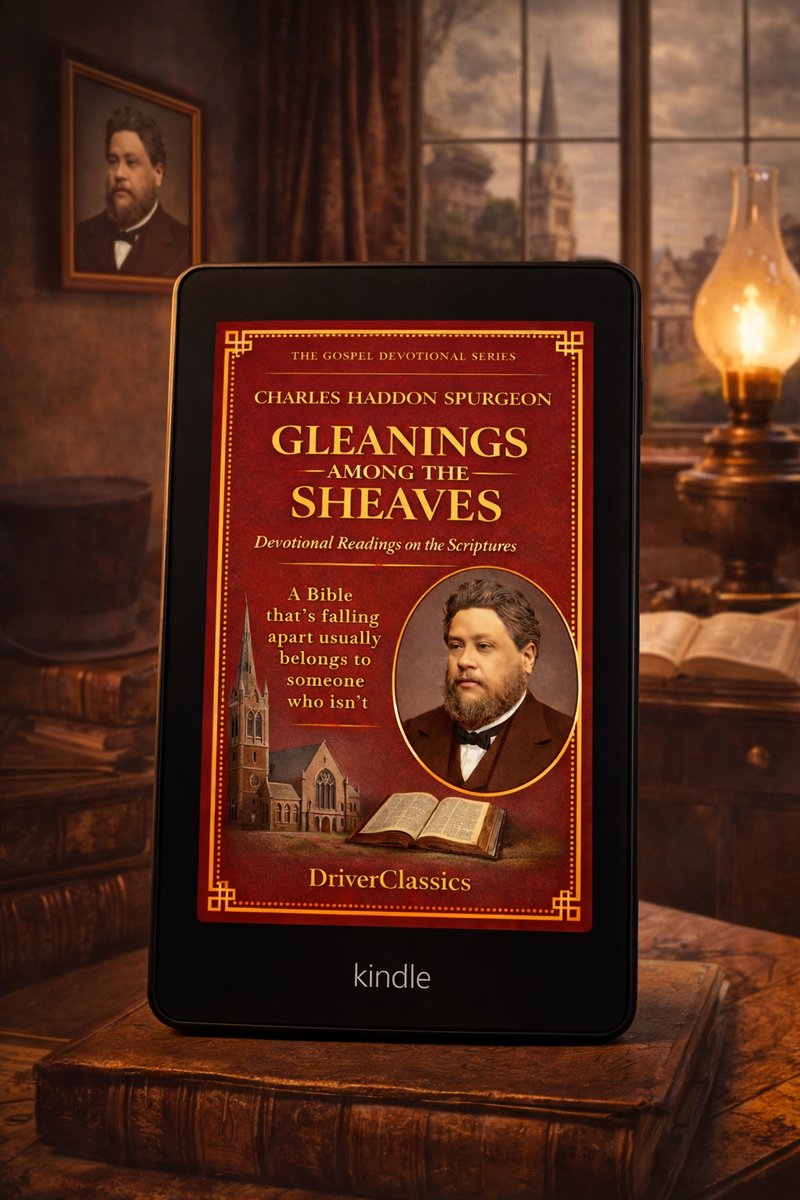 DriverClassics's tweet image. Spend time with Charles Spurgeon’s words and discover truth that still rings true.
Gleanings Among the Sheaves — now on Kindle. #CharlesSpurgeon #ChristianBooks #Devotional #KindleReads #Faith #ChristianLiving #BookRecommendation #Spurgeon #GospelTruth #DailyDevotional