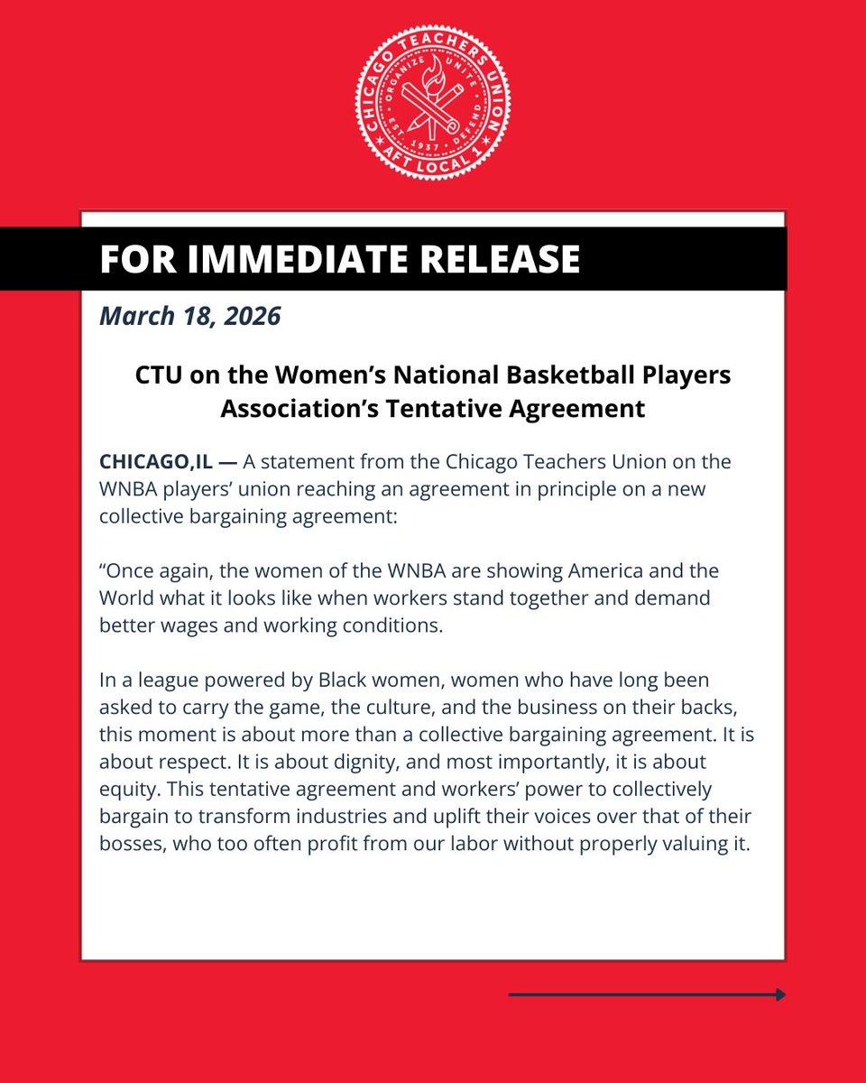 Chicago Teachers Union tweet media