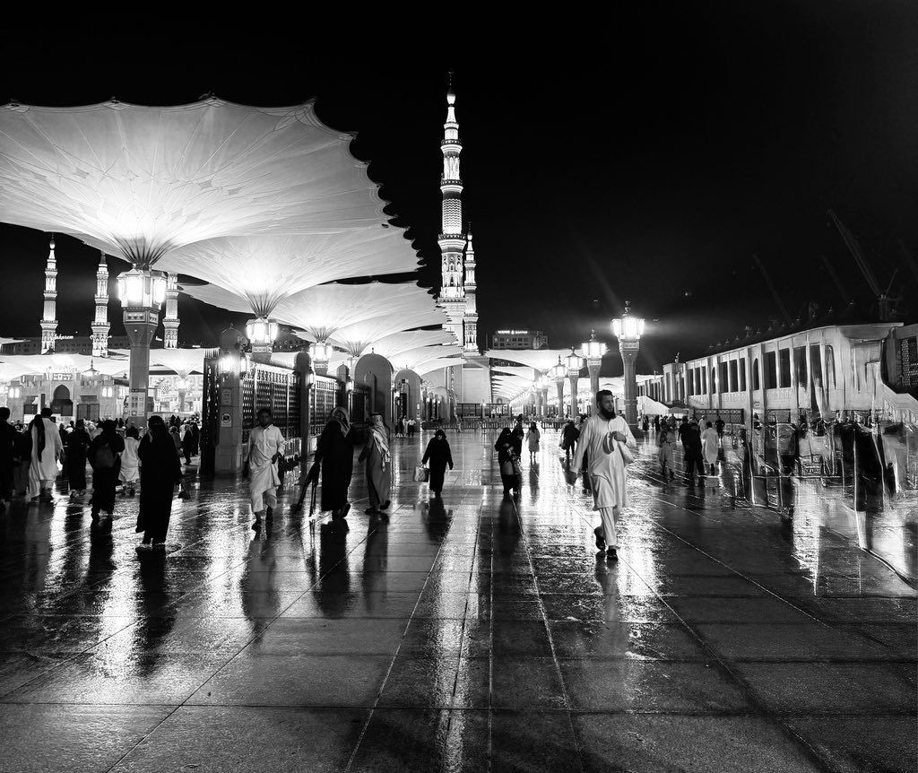 حرم ورمضان ومطر🥹🌧️