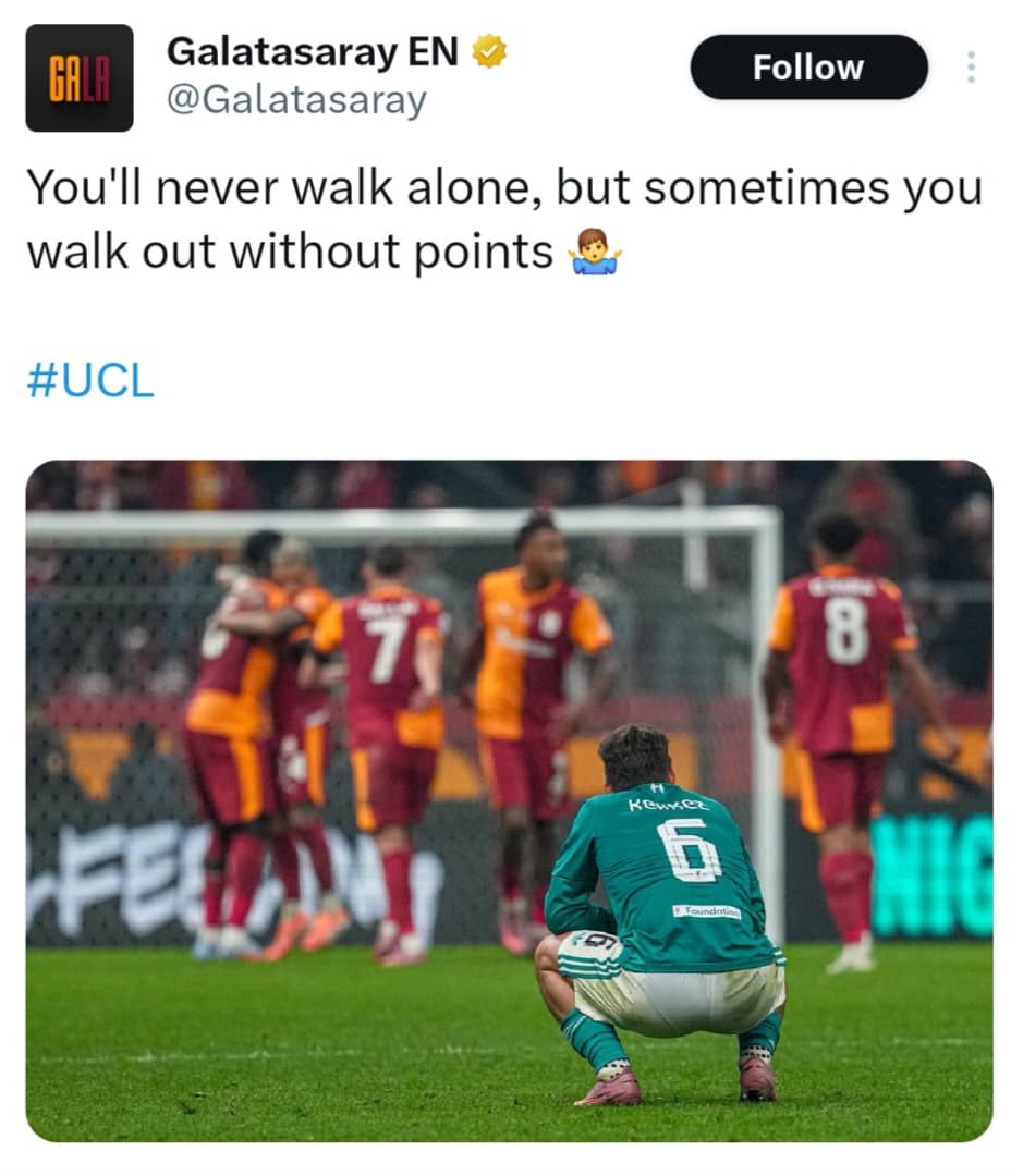 Hanga14's tweet photo. @Galatasaray remember this? @LFC 😏 https://t.co/ReZwLOjs92