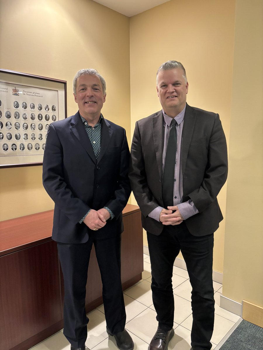 Day 2 in New Brunswick. Met with Public Safety Minister Gauvin in Fredericton to provide an update on #RCC’s various initiatives to combat #retail crime. Also discussed red tape issues for retailers re vehicle registration stickers &amp; the sale of non-alcohol beer.  <a href="/RetailCouncil/">Retail Council of Canada</a>