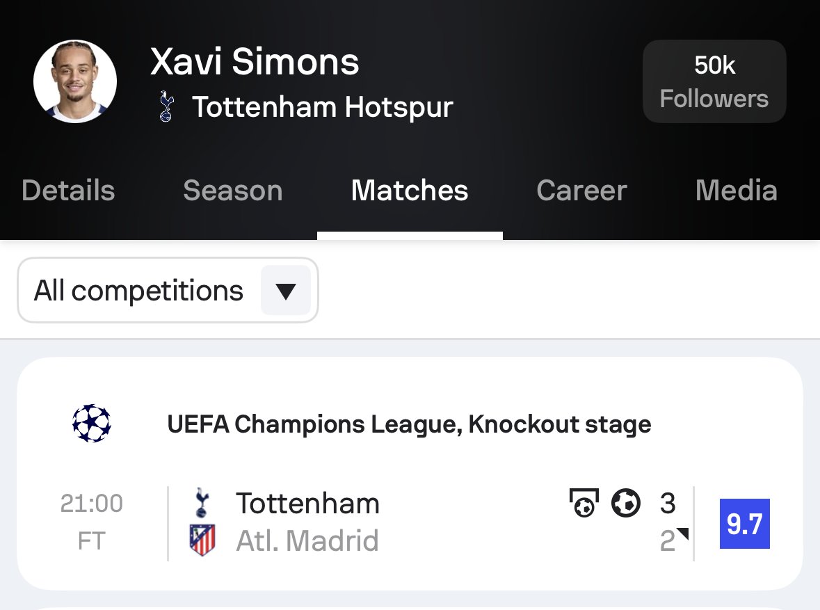 Sofascore Football tweet media