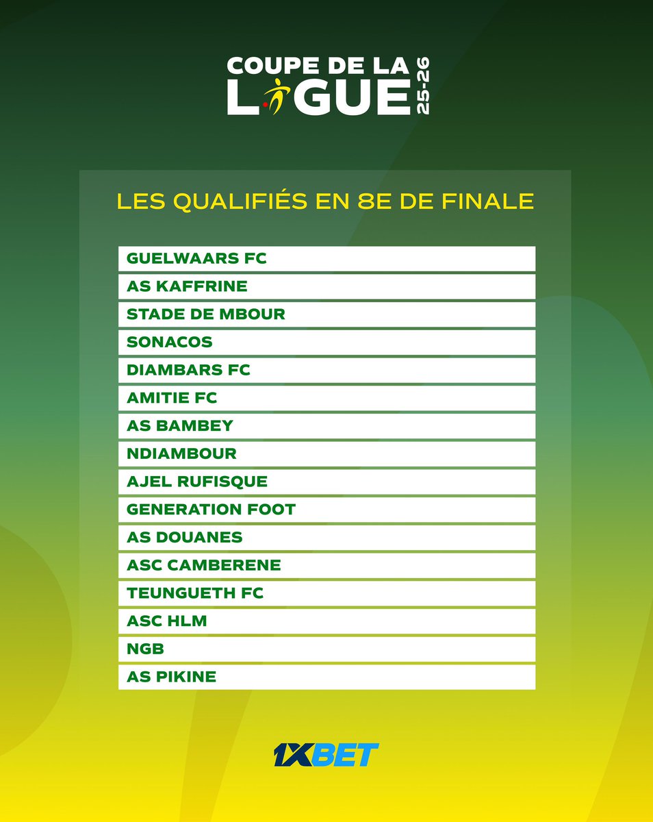 Ligue Sénégalaise de Football Professionnel tweet media