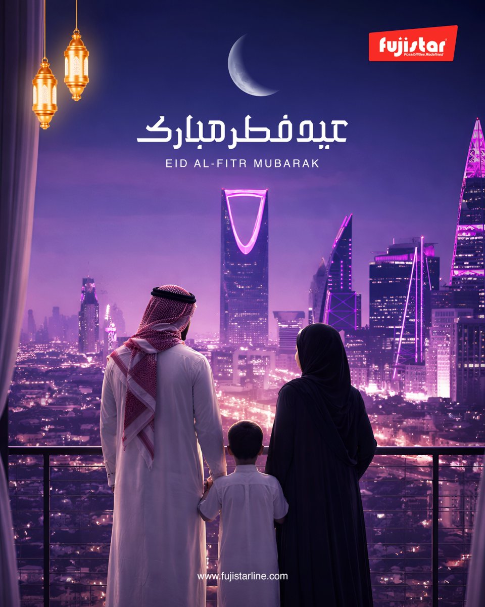 Fujistar_Global's tweet photo. Eid Mubarak from Fujistar ✨🌙

On this blessed occasion of Eid, we extend our heartfelt wishes to our valued customers, trusted partners, and dedicated team members across the world. We also take a moment to pray for the current situations affecting the GCC countries. 

#eid https://t.co/dnwxBcLobG