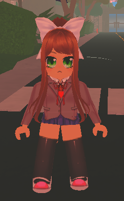 Rockenmon's tweet photo. Avatar 20 Monika from DDLC kinda stole this from Ominous Nebulas Fnf Vid but uh yea Just Monika ;p https://t.co/BpEK9TBbt7