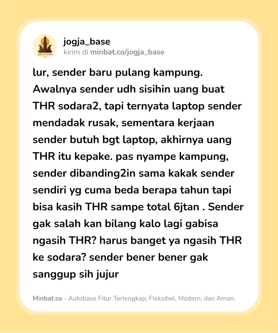 JOGJA FESS | KIRIM FESS CEK PINNED tweet media