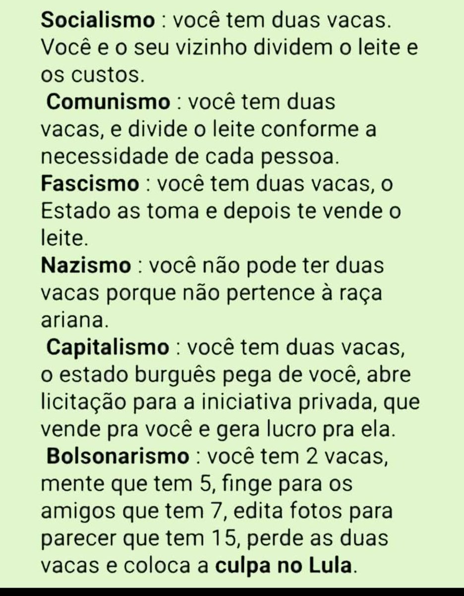 Se o trabalhador brasileiro tivesse plena consciência do que significa DIREITA e ESQUERDA e o impacto que isso causa em suas vidas, a direita jamais ganharia uma eleição.