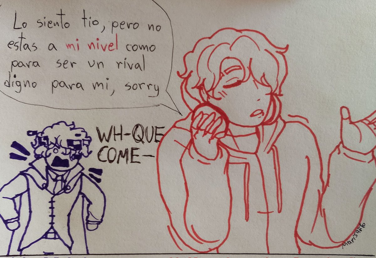 Marysartee's tweet photo. La dinámica del #luzash be like: no se, solo piénselo https://t.co/aZk1AY5AQP