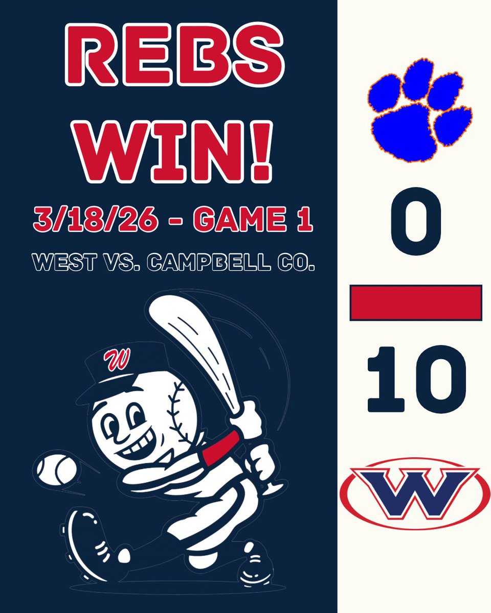 West High School Rebels Baseball tweet media