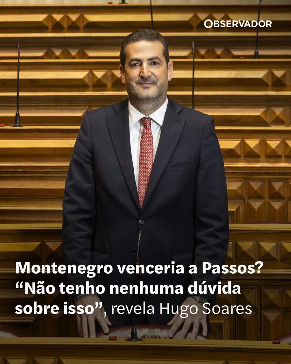 Quando este tipo chega a número 2 de um partido, isso diz muito do número 1. 
O Hugo Soares nem deve dormir com medo do PPC…