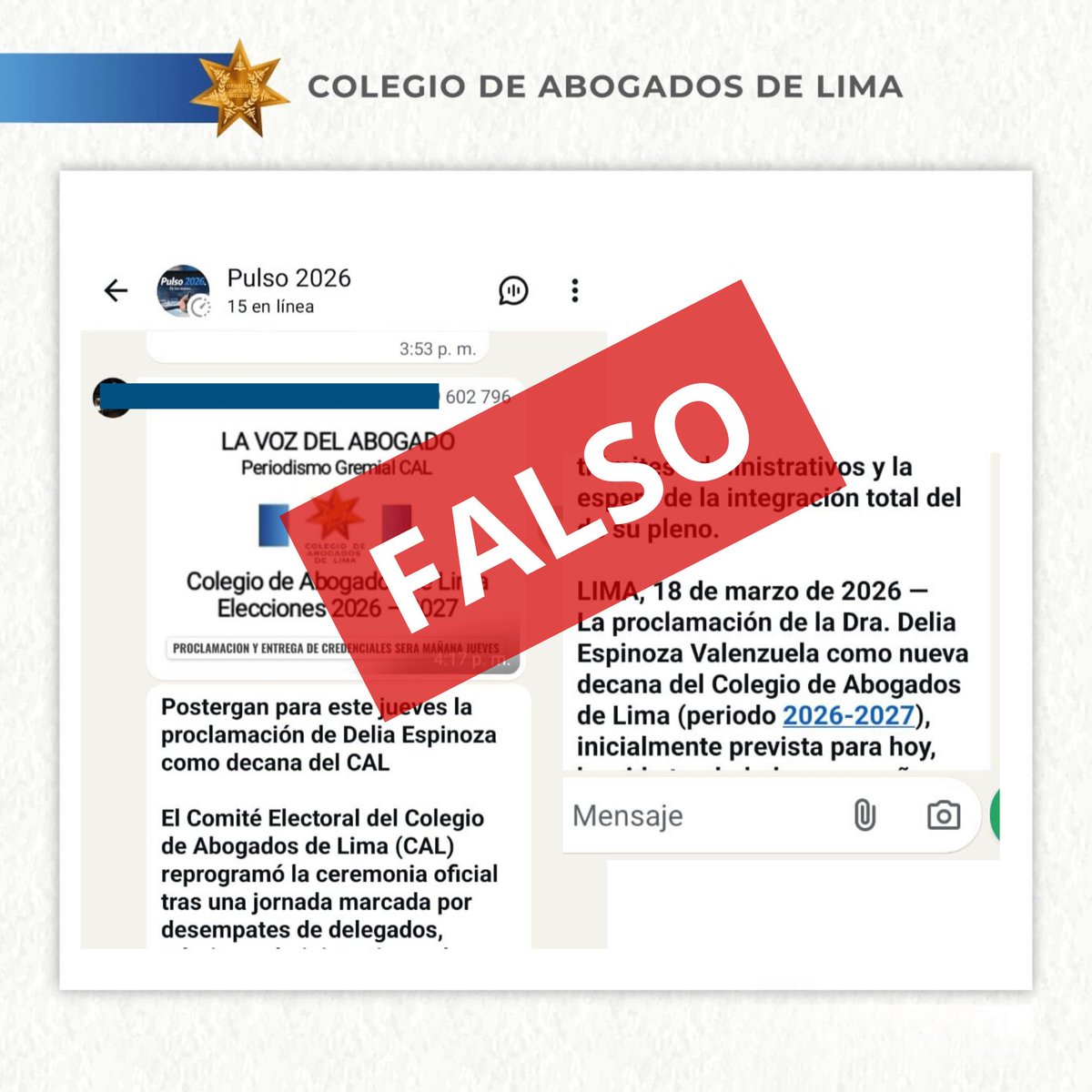 Colegio de Abogados de Lima tweet media