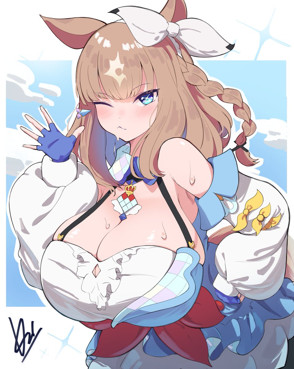 vinsycal's tweet photo. Almond Eye #ウマ娘 https://t.co/ih053T85TX