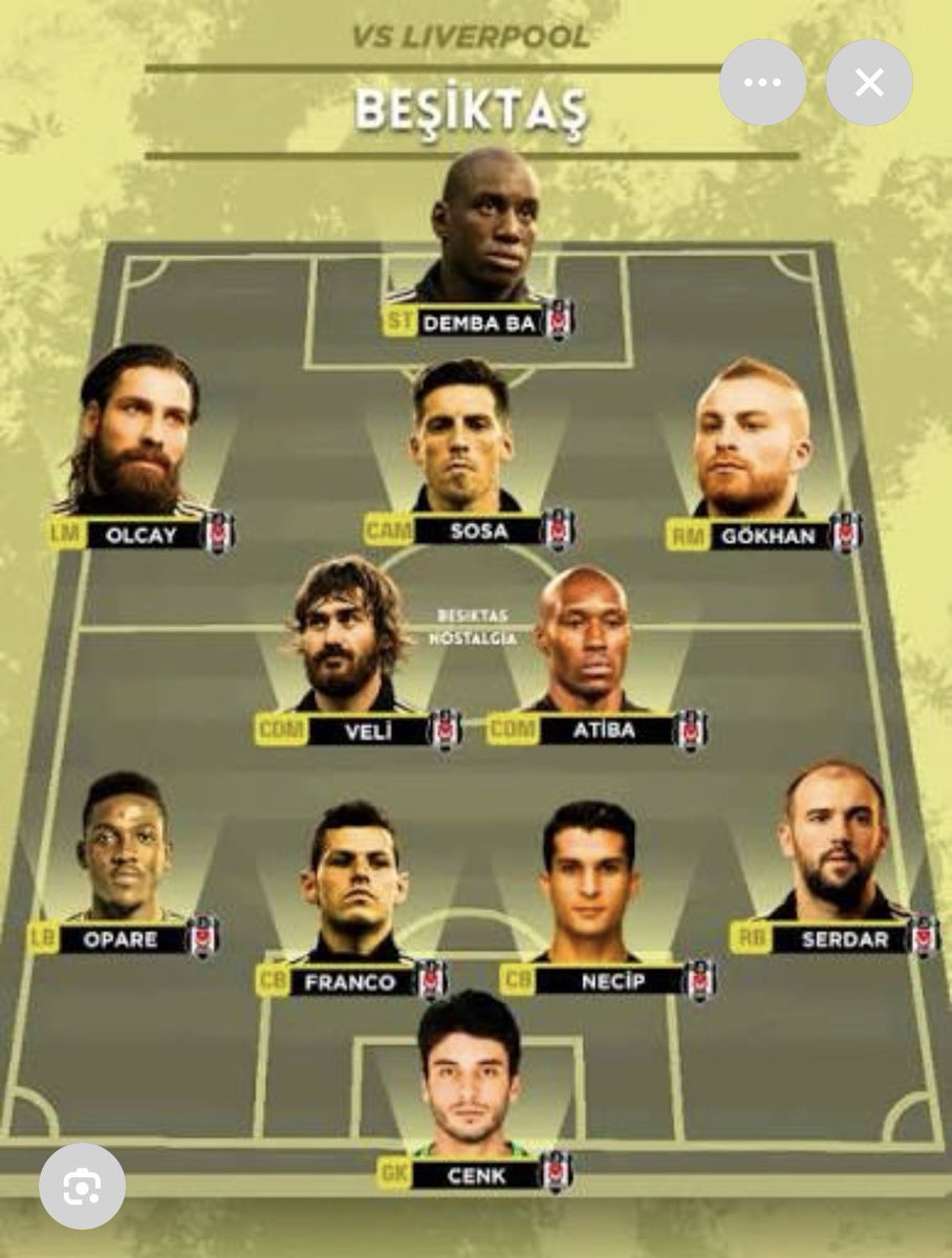 Olum biz şu kadroyla eledik lan liverpool'u <a href="/GalatasaraySK/">Galatasaray SK</a>