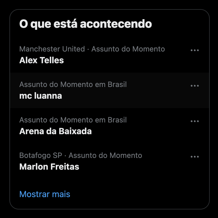 eu vendo Arenda da Baixada nas trend e achando q era sobre minha baixada porra familai vamo criar outros nome para balneários e mangues chamar tudo de baixada eh foda tem baixada no brasil inteiro bxd de norte a sul deste paíx