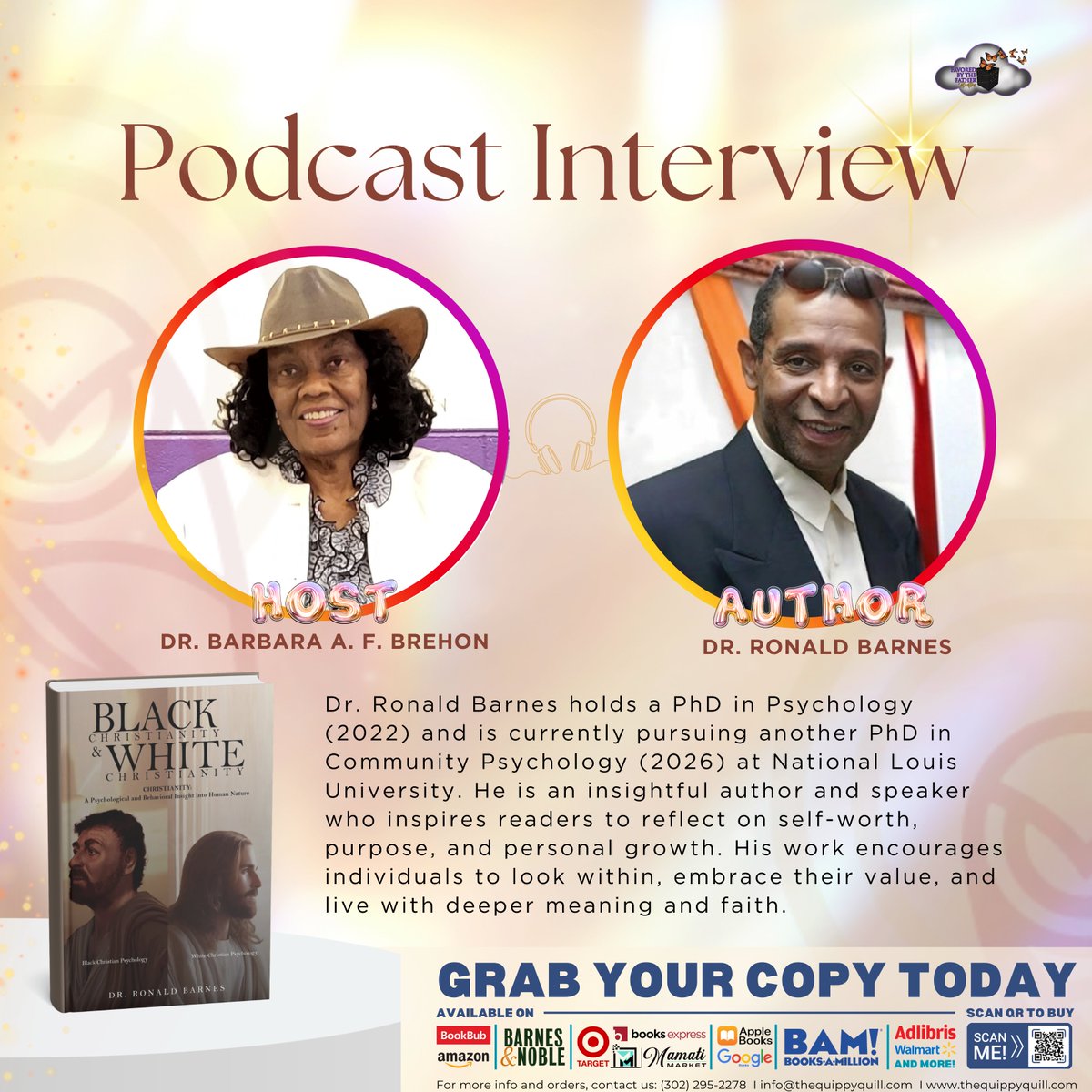 QuippyQuill's tweet photo. Congratulations, Dr. Ronald Barnes! 

We proudly celebrate your successful podcast interview with Dr. Barbara! Your inspiring insights on self-worth, purpose, and personal growth continue to touch and uplift many lives.

Watch here: https://t.co/V35Ljy6U3Z

#thequippyquill https://t.co/VQKNNyc4FB