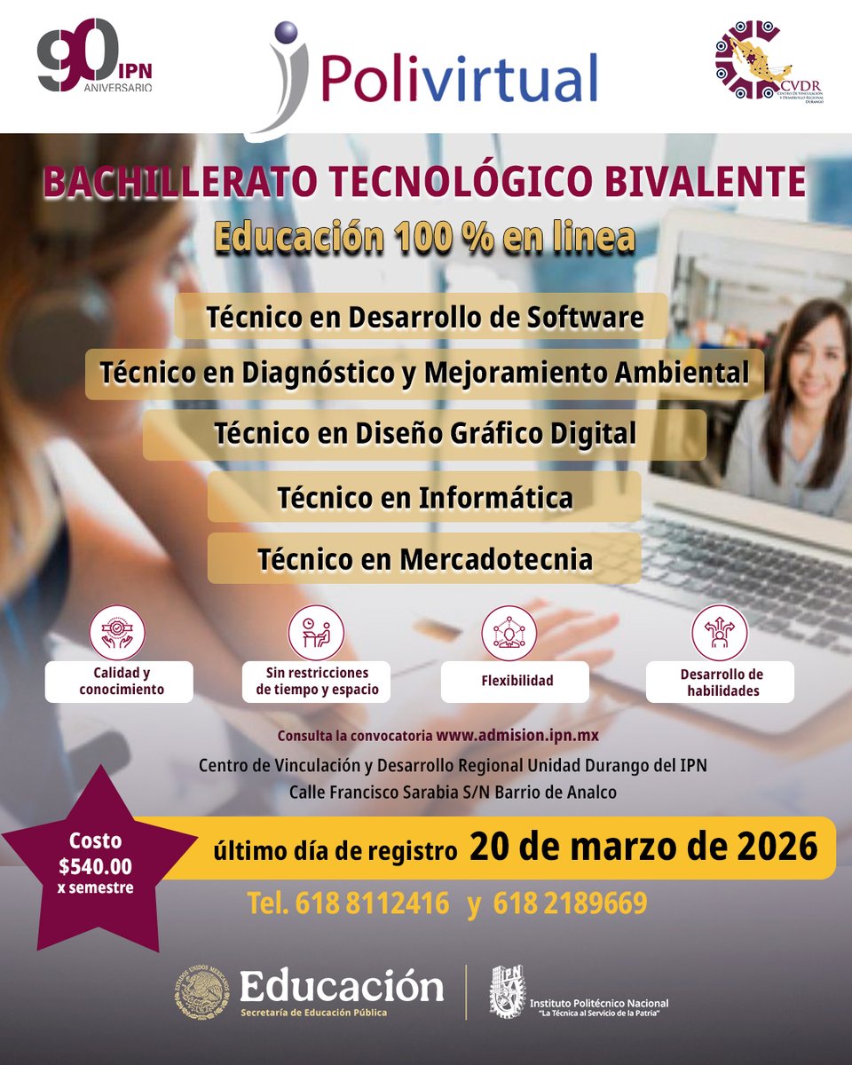 CVDR Durango IPN tweet media