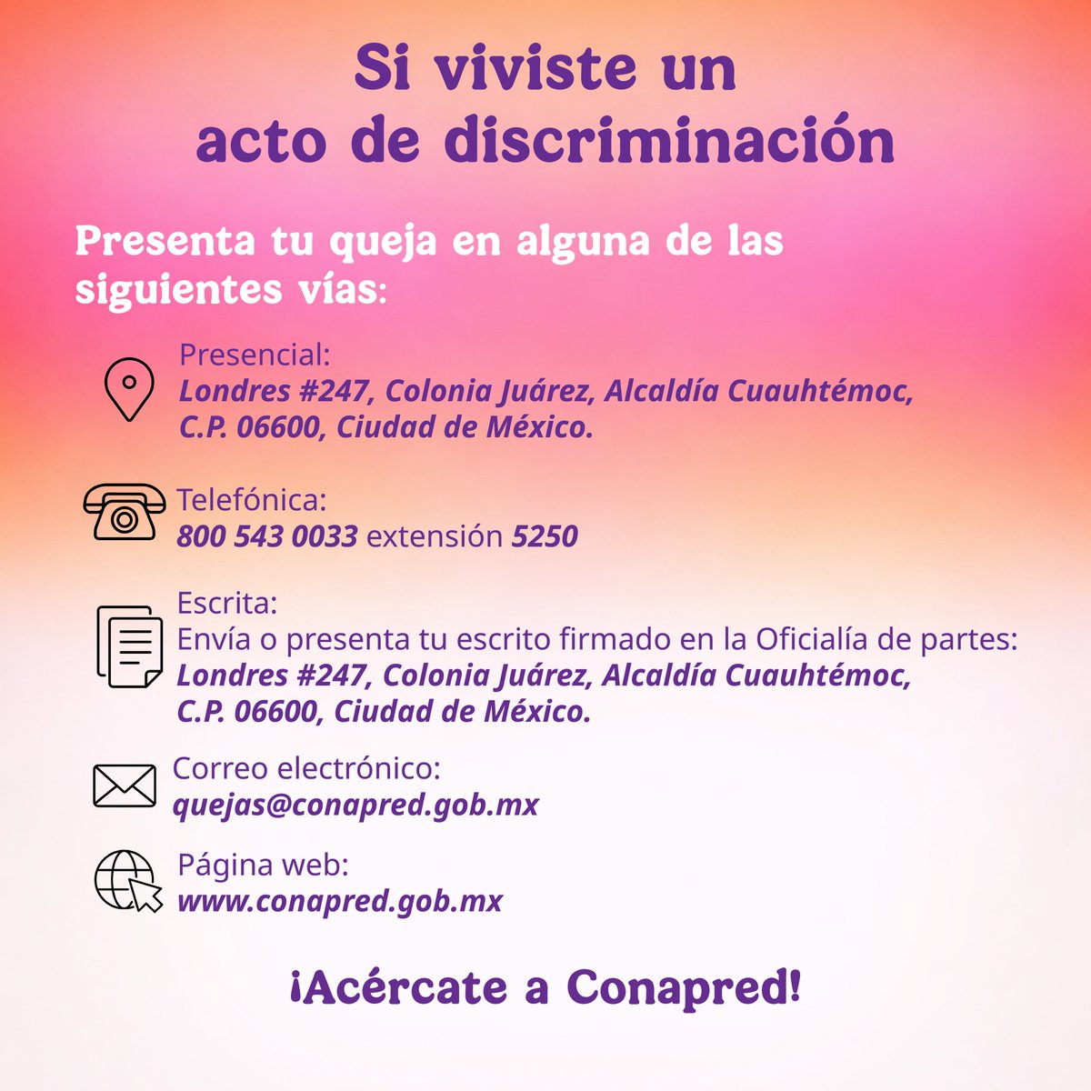 Conapred tweet media