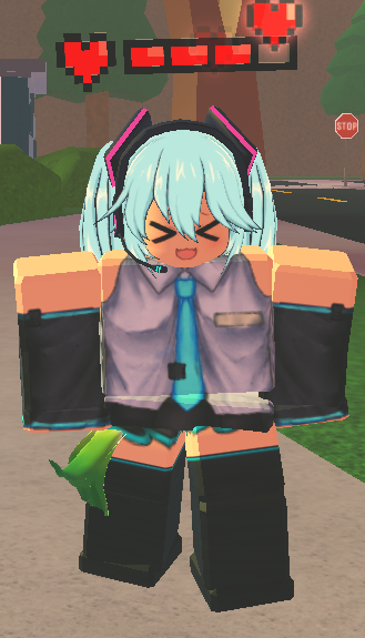 Rockenmon's tweet photo. Avatars 23 and 24 Miku and Teto 
never got around to making Neru to complete the trio but its fiiine Miku and Red Miku is all i need ;3 https://t.co/8IHenxglXw