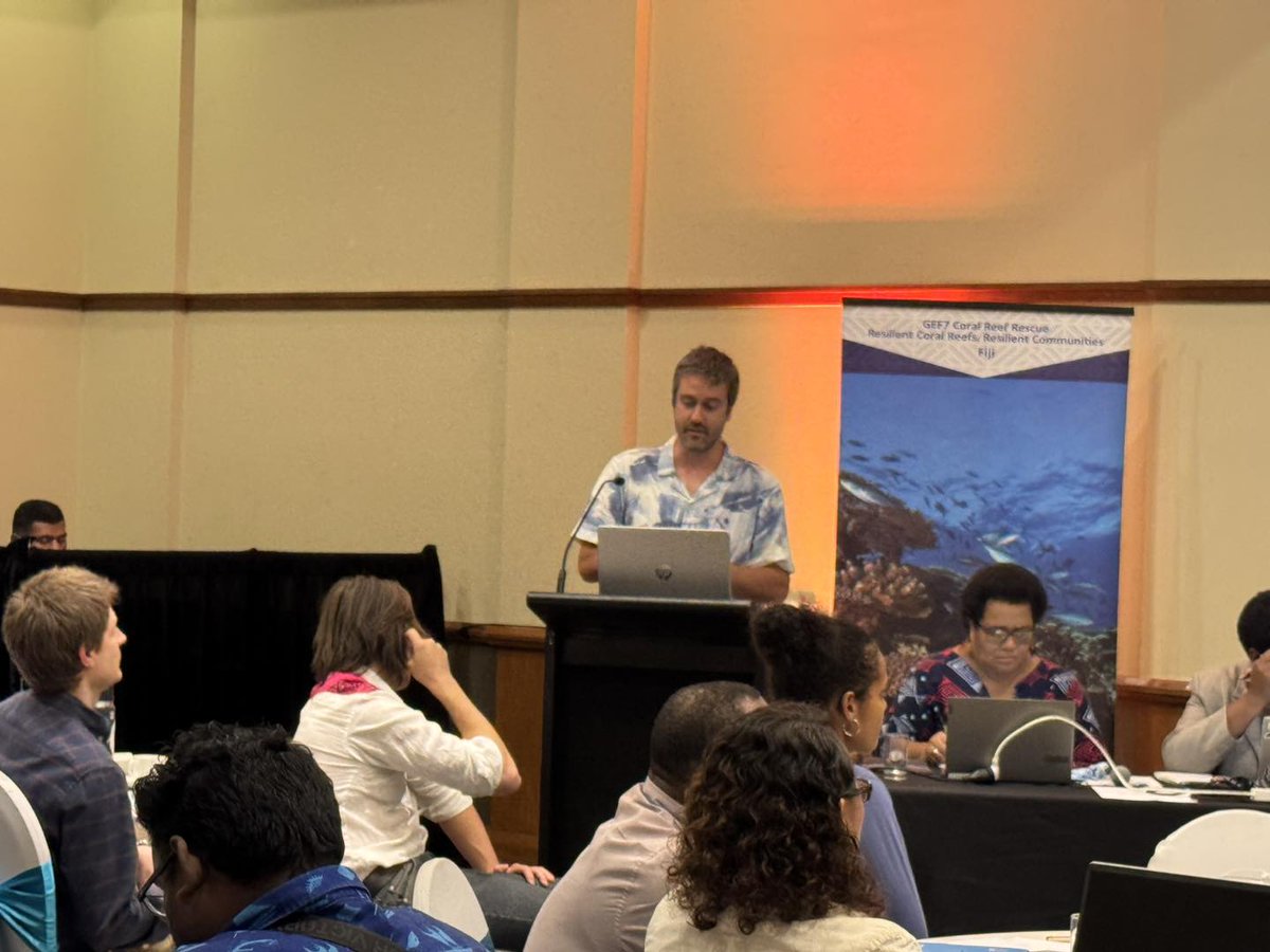 cChange4Good's tweet photo. Post 3/3 
Discussions also covered spatial planning, sustainable financing, and community engagement across Fiji.
#cChangePacific #ProtectOurOcean #CoralReefs #Fiji https://t.co/R89AXt3lO1