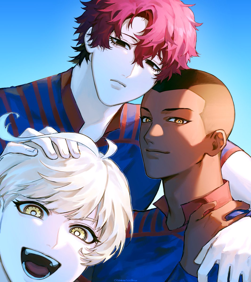 nearcchu's tweet photo. french trio (aka mamá narcicista papá comunista hijo brainrotero)
#bllk #hglk #hugoloki https://t.co/ERa9aZ0tn1