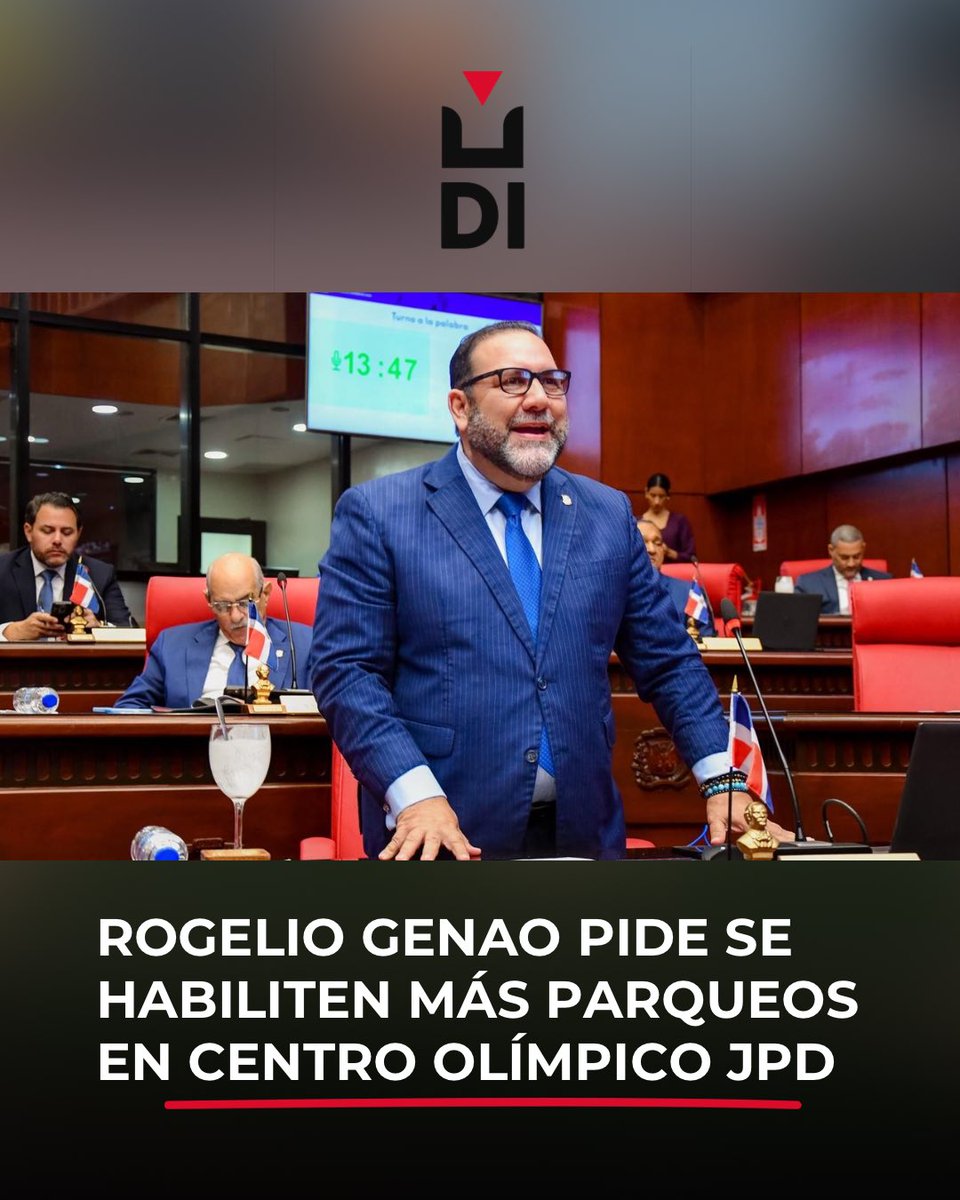 🇩🇴RD| Genao pide más parqueos en el Centro Olímpico 🚘

El senador de la provincia La Vega, Ramón Rogelio Genao, (<a href="/RogelioGenao/">Ramón Rogelio Genao</a>) llamó la atención para que se incluyan espacios para parqueos en la remodelación del Centro Olímpico Juan Pablo Duarte.

Durante la sesión de este