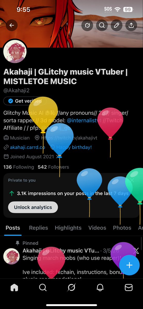 Akahaji | GLitchy music VTuber | MISTLETOE MUSIC tweet media