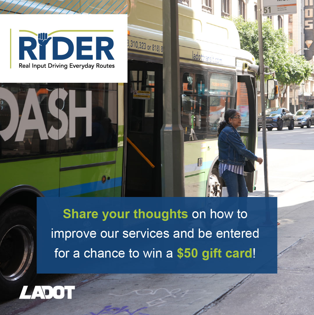 Arleta_NC's tweet photo. LADOT RIDER Study Survey Open Through March 22 https://t.co/FvMLSRWrKI https://t.co/5NMTD4IGhS