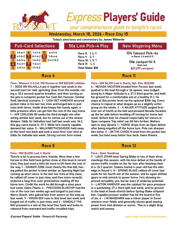 Rosecroft Raceway tweet media