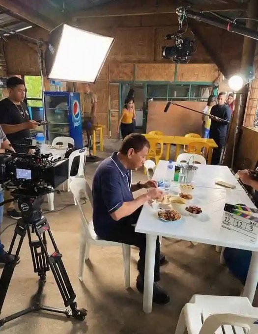 “Digong in Karinderya” Scene 12, Take 3! 
A - C - T - I - O - N!