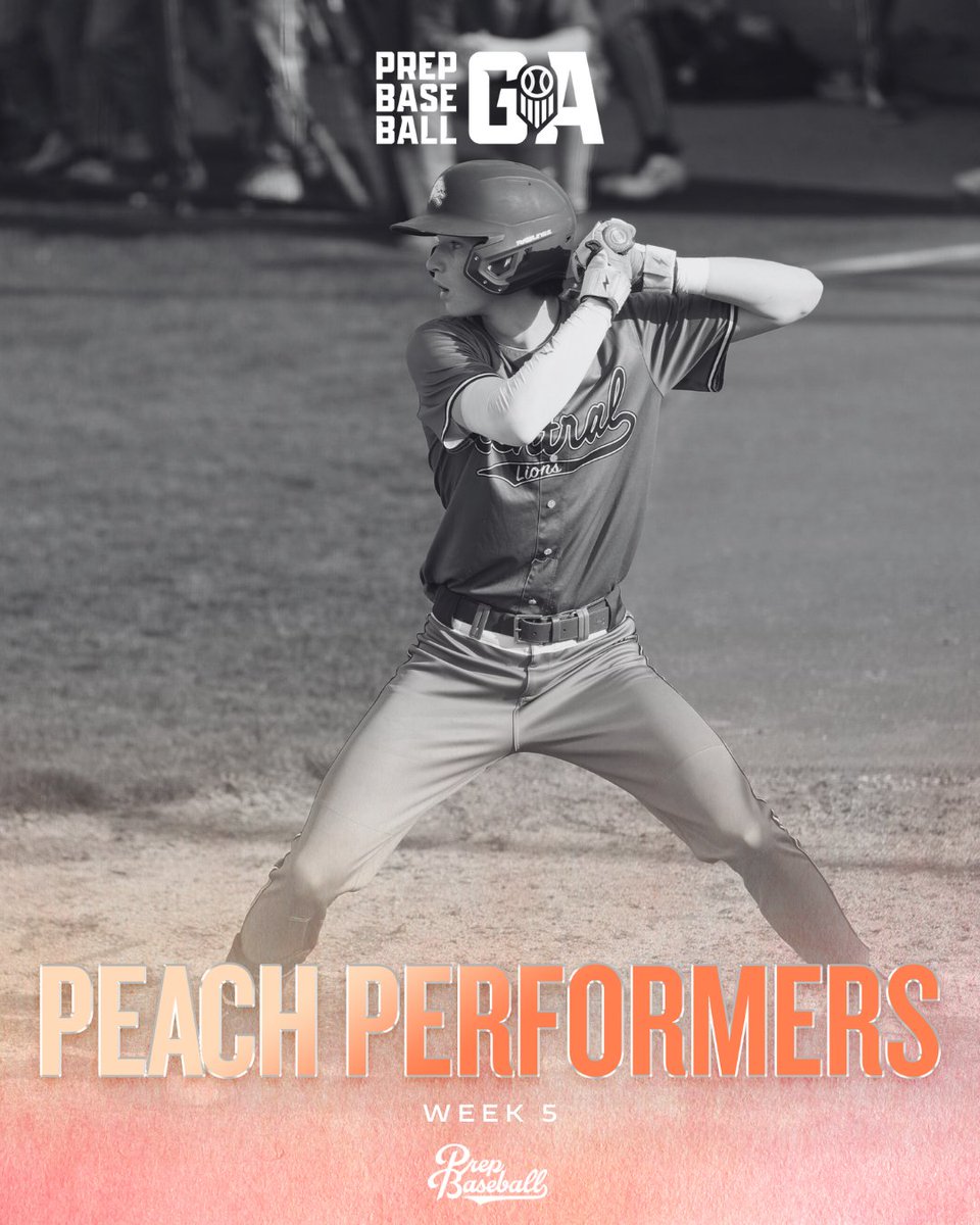 PrepBaseballGA's tweet photo. 𝐏𝐞𝐚𝐜𝐡 𝐏𝐞𝐫𝐟𝐨𝐫𝐦𝐞𝐫𝐬 🍑 
𝐖𝐞𝐞𝐤 𝟓

#PeachPerformers for week 5 were announced Sunday on the podcast. Head over to YouTube to check out the full episode.

'26 RHP Blake Bryant, Clemson commit
'26 LHP Nick Bobrowski, Georgia Southern commit
'29 INF Grayson Parker

🔗 https://t.co/6Yq2bqcwcw