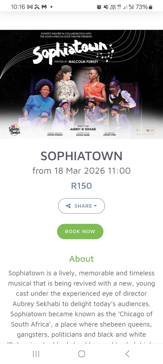 NyanisoDzedze's tweet image. Gonna go watch this young man put on a special show this weekend at @sowetotheatres.

#Sophiatown here we come
@NtsikaMusic 

Book yours
See you there