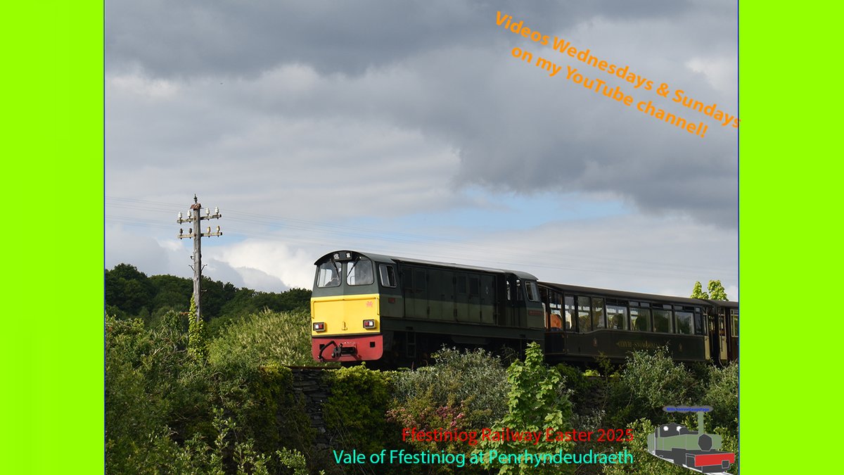 Ffestiniog Railway Easter 2025: Vale of Ffestiniog at Penrhyndeudraeth. Check it out youtu.be/3gbK5BiYnS8 Thanks!