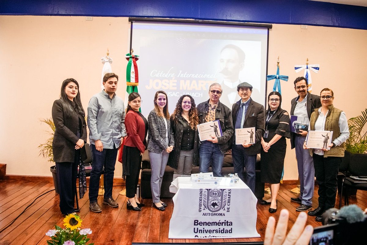 comunica_unach's tweet photo. La Facultad de Ciencias Sociales de la Benemérita Universidad Autónoma de Chiapas (UNACH) se vistió de gala al recibir a la delegación de la Universidad de San Carlos (USAC) de Guatemala, para la celebración del foro: "Vigencia del Pensamiento Martiano". https://t.co/qtxp9KeEC9