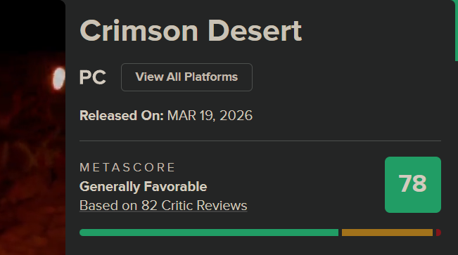No se por qué, pero me olía que iba a tener notas así. En el momento que en los trailers se decía que no iba a tener ayudas de ningún tipo, ni pintura amarilla, ni te iba a llevar de la mano...
Sabía que los "especialistas" se iban a frustras muy duro. 😂