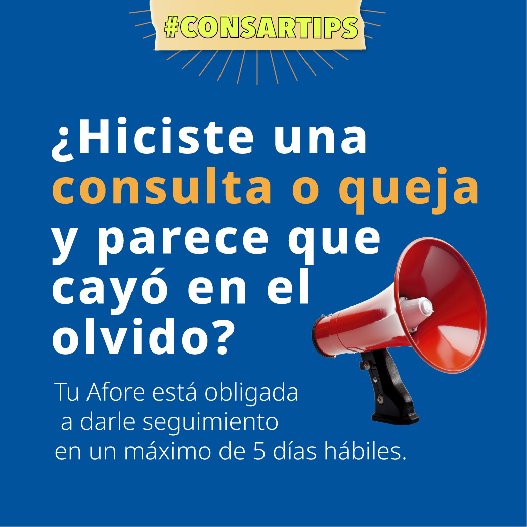 CONSAR_mx's tweet photo. Entre trabajo y hogar, perder tiempo en un trámite no debería ser normal. 🚩
Tu Afore debe cumplir tiempos de atención, seguimiento y respuesta. Conocerlos te ayuda a pedir un mejor servicio.😃
Consulta la puntuación de Afores en https://t.co/1a0r9GnKLx
#ConsarTips https://t.co/2GDbaP9igE