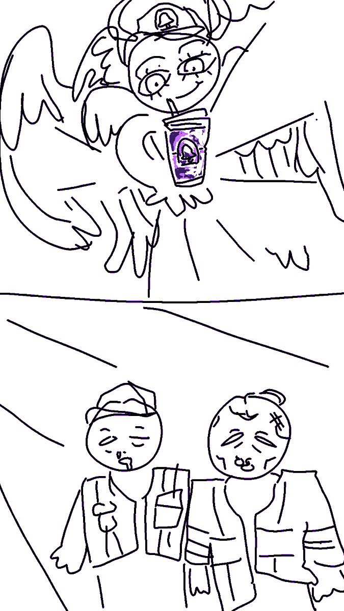 StormlightSimp's tweet photo. The Taco Bell employee descending from heaven with a Baja Blast Midnight for my coworker and I after we survived the 86 degree sun, breathed in wildfire smoke, avoided being hit by cars, and (my coworker) got bit by ants https://t.co/uISflVNISN