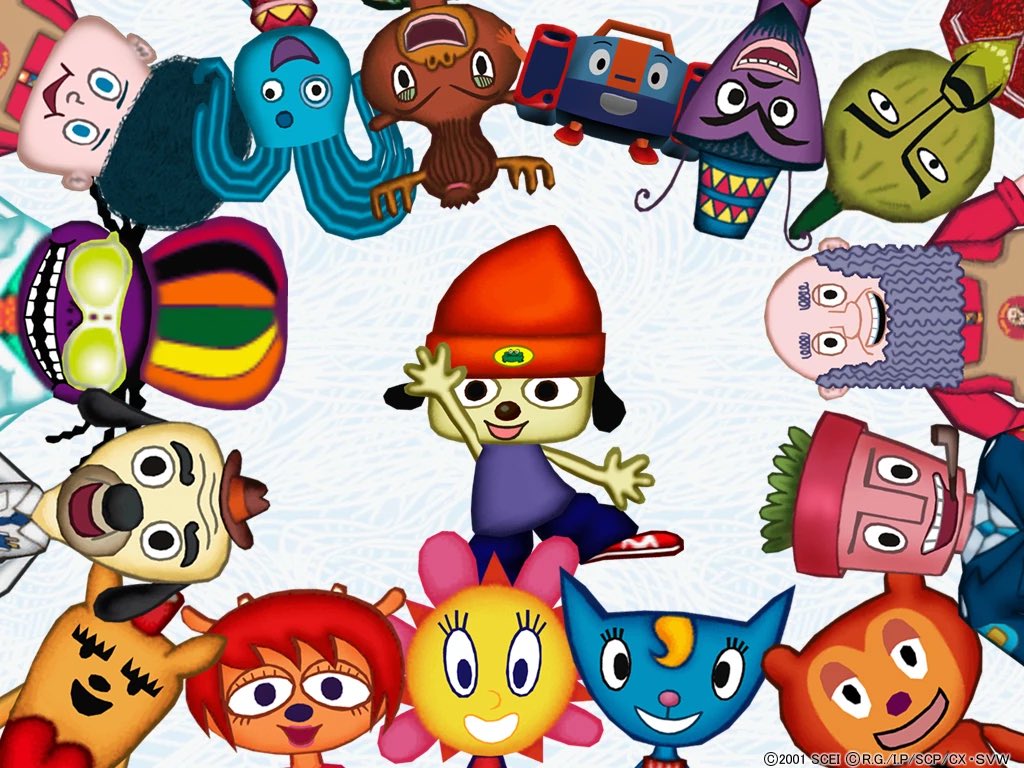 Every PaRappa Frame In Order tweet media