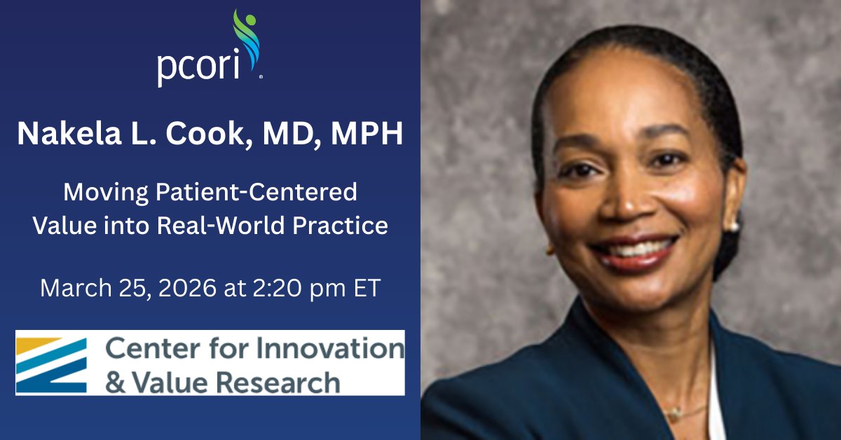 The Patient-Centered Outcomes Research Institute tweet media