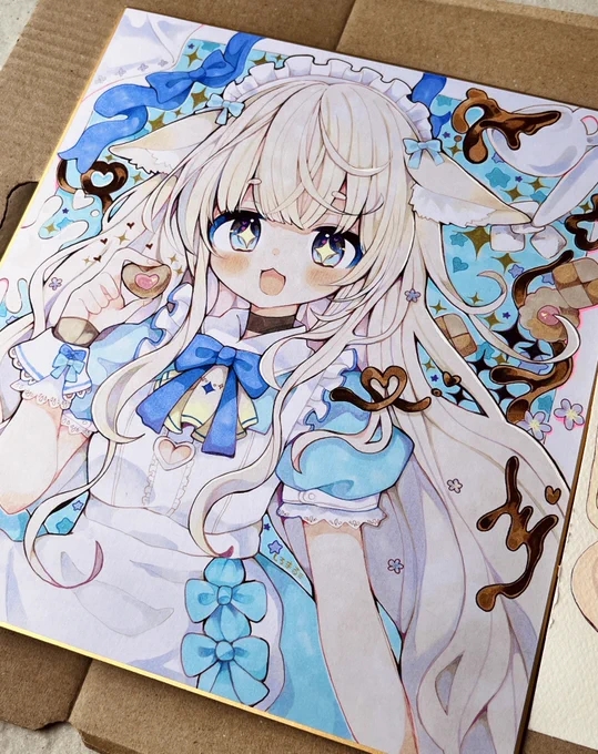 自然光の方が華やかに見える?(耐光スプレーした)