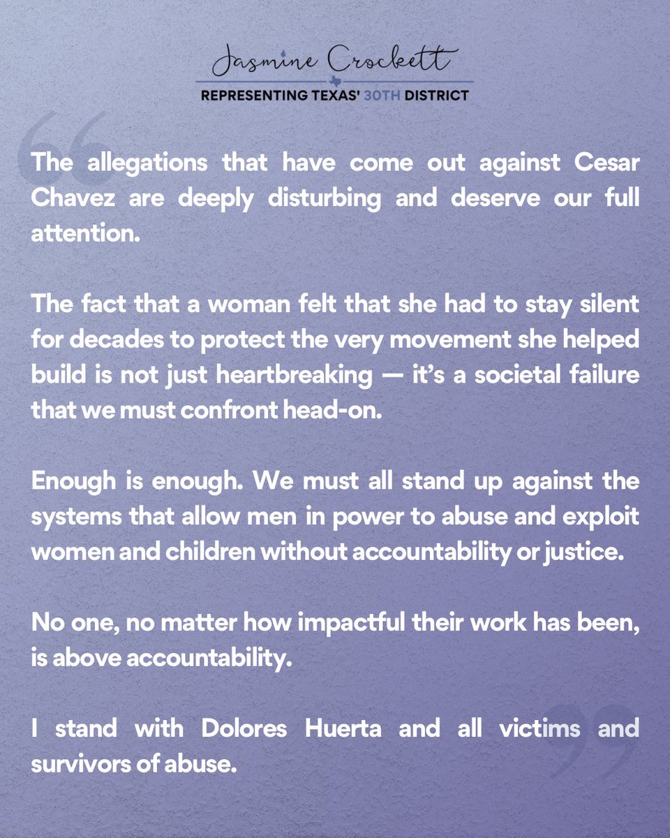 Congresswoman Jasmine Crockett tweet media