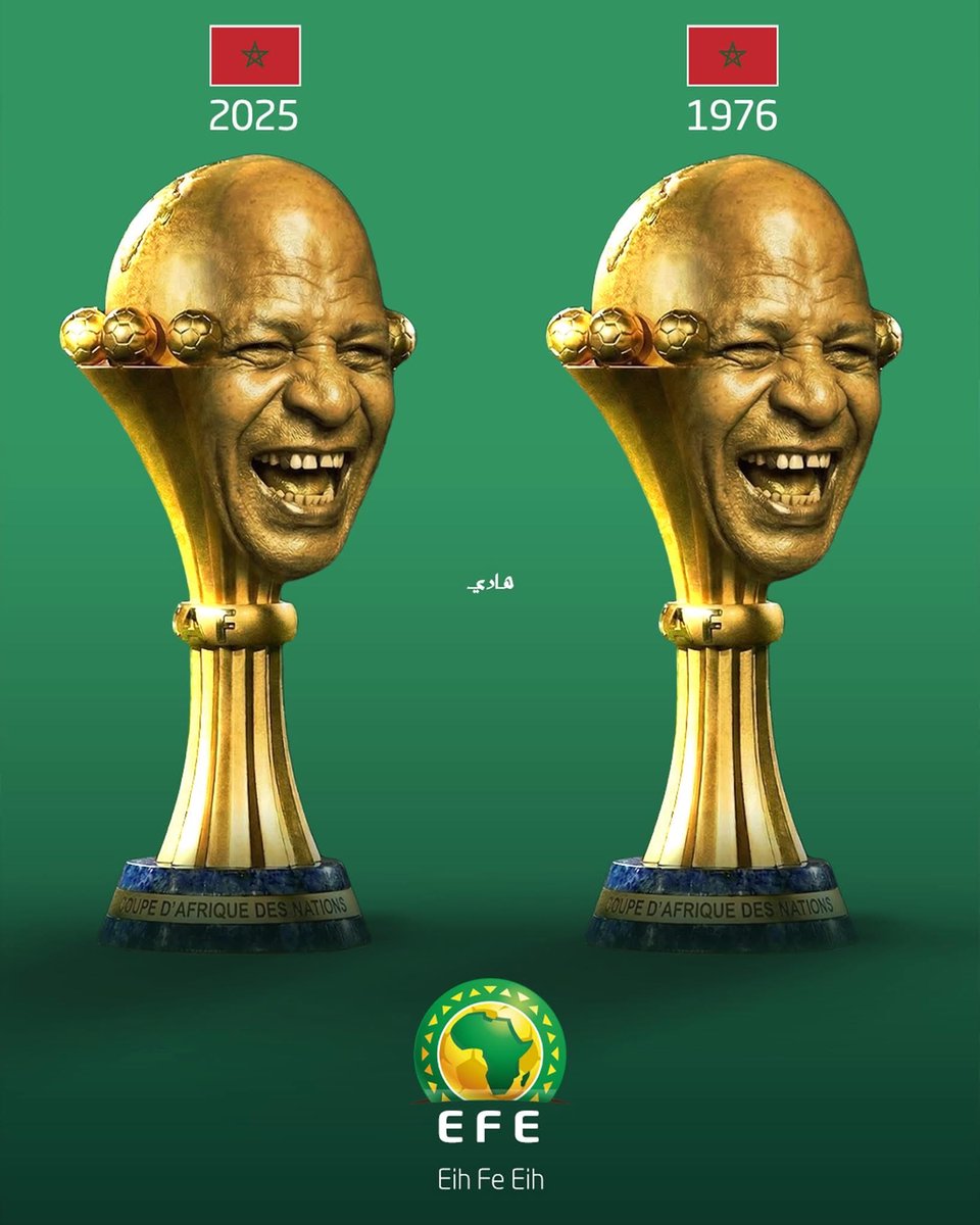 MagidRdwan's tweet photo. المغرب كده بقى معاها لقبين من كأس إفريقيا .. الأول سنة 1976 لما اتعادلوا مع غينيا، والثاني في 2025 لما خسروا من السنغال. https://t.co/fWDLbSqvSQ